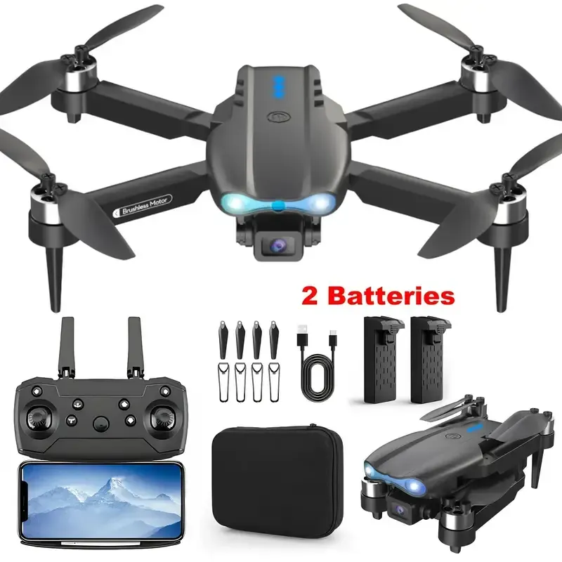 Long Range Drone, 2025 New Professional RC Long Range Drone with 2 Batteries, Dual Camera Double Folding RC Long Range Drone Height Hold Remote Control Toy