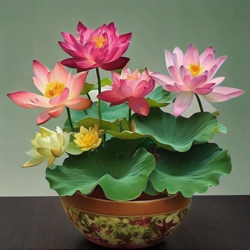 💐The Sacred Bonsai Bowl Lotus Flower - Sow all year round, grow well and are easy to grow!