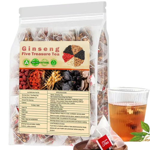 Blended Five Treasure Premium Health Fruit Tea Fresh Raw Flower Tea for Slimming Packaged in Sachet Cup Bottle and Box
