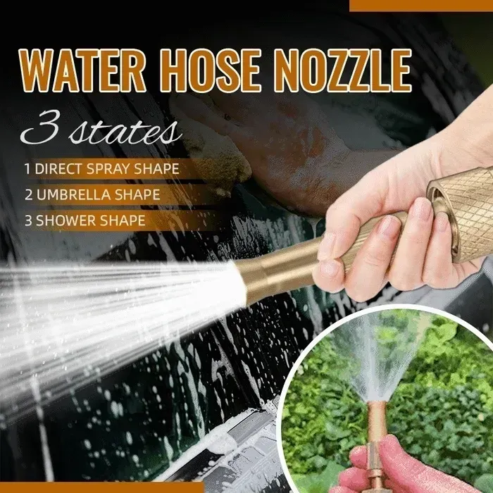 High Pressure Brass Water Hose Nozzle(4,6 gun + 4,6 connector)
