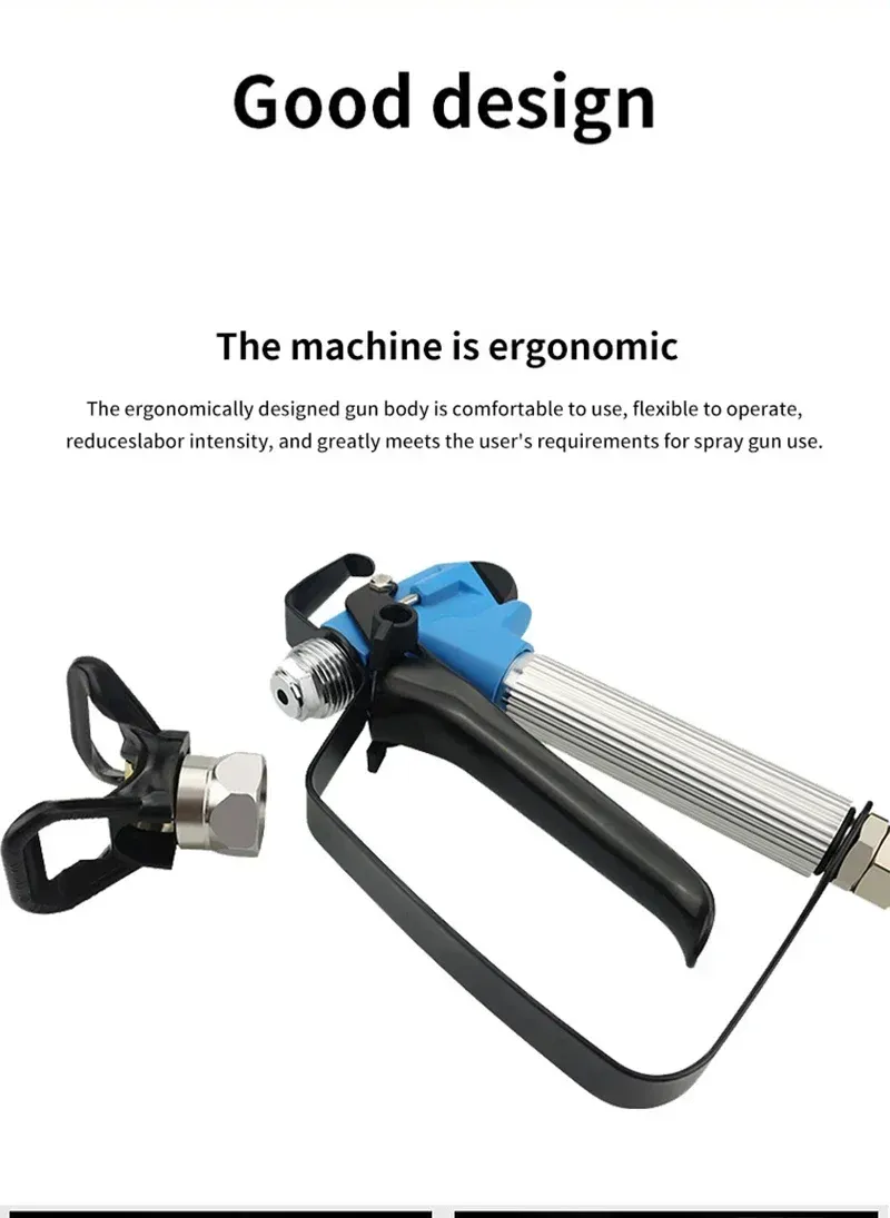 Professional 837 Airless Spray Gun With 517 Spray Nozzle
