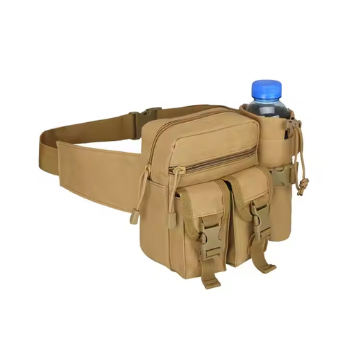 Men Fanny Packs Bumbag Hip Belt Pouch Bag Tactical Waist Pack Bag for Hiking Climbing Outdoor
