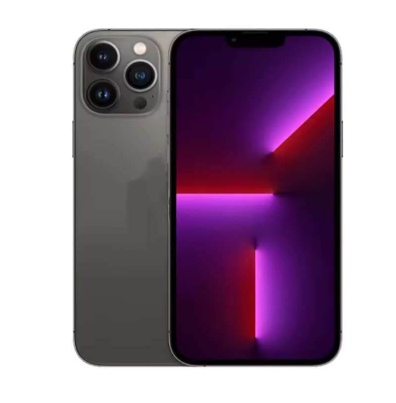 iPhone 13 Pro, 128GB storage, comes with a charger and a phone case as gifts