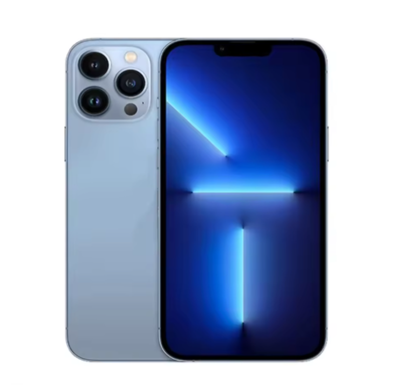 iPhone 13 Pro, 128GB storage, comes with a charger and a phone case as gifts