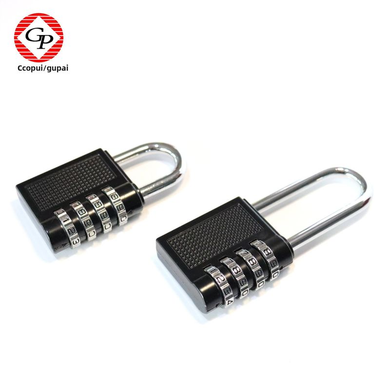 Jiajiajiang 4-digit combination open padlock, anti-theft lock, small padlock for gym, key & combination padlock for cabinets and luggage