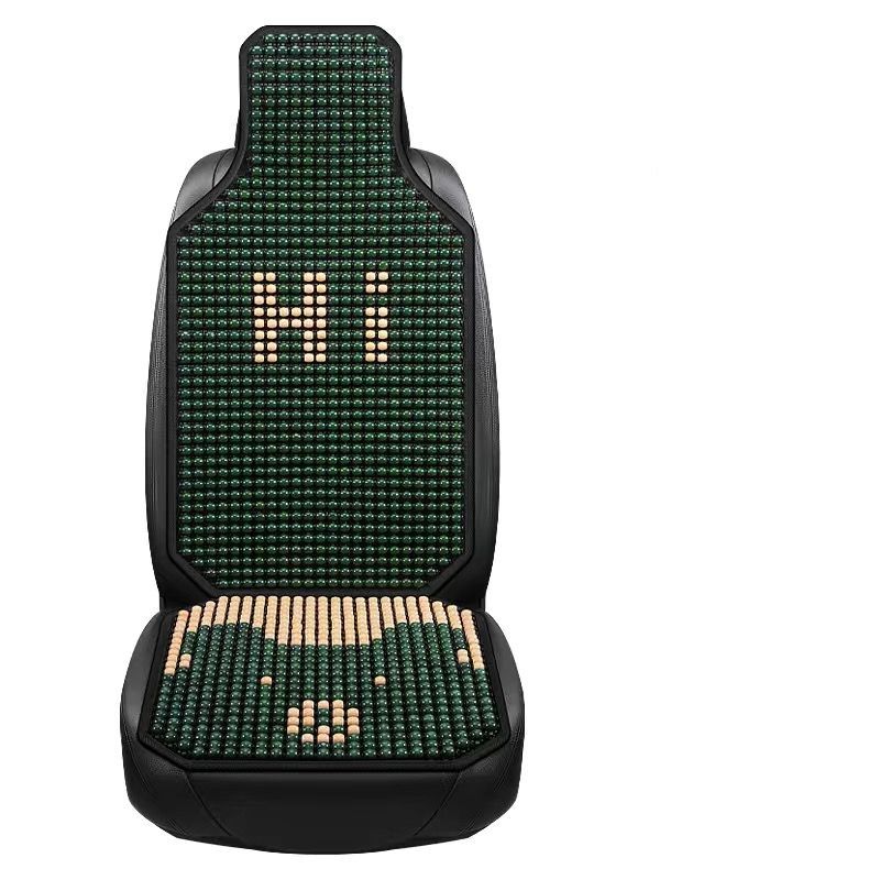 Summer car seat cushion breathable wooden bead single piece, all-season universal van and small truck driver's seat massage and cooling cushion
