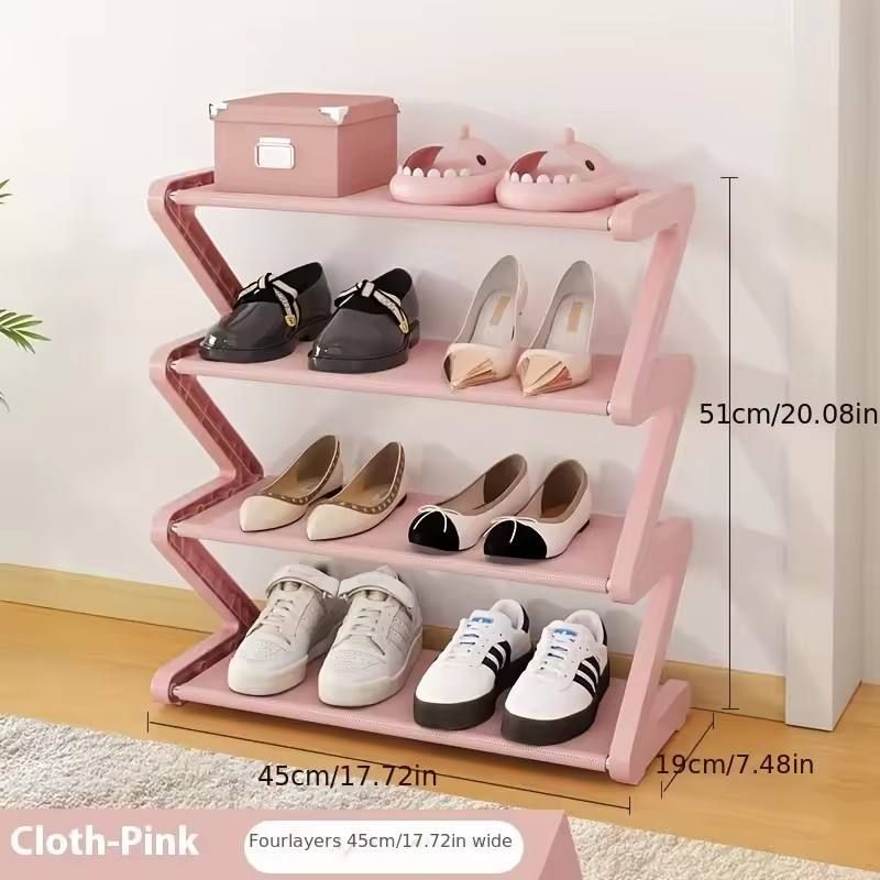 Creative Z-shaped shoe rack, best-selling cross-border product, simple home shoe storage, multi-layer assembled dormitory shoe rack