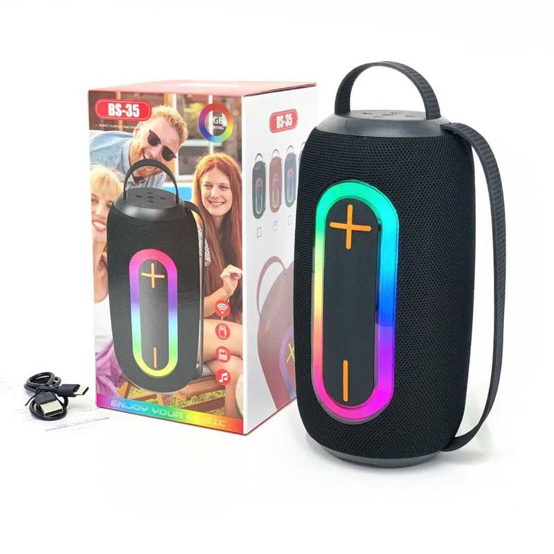 2026 New Outdoor Portable Handheld Bluetooth Speaker, RGB Mini Soundbar with Ambient Light