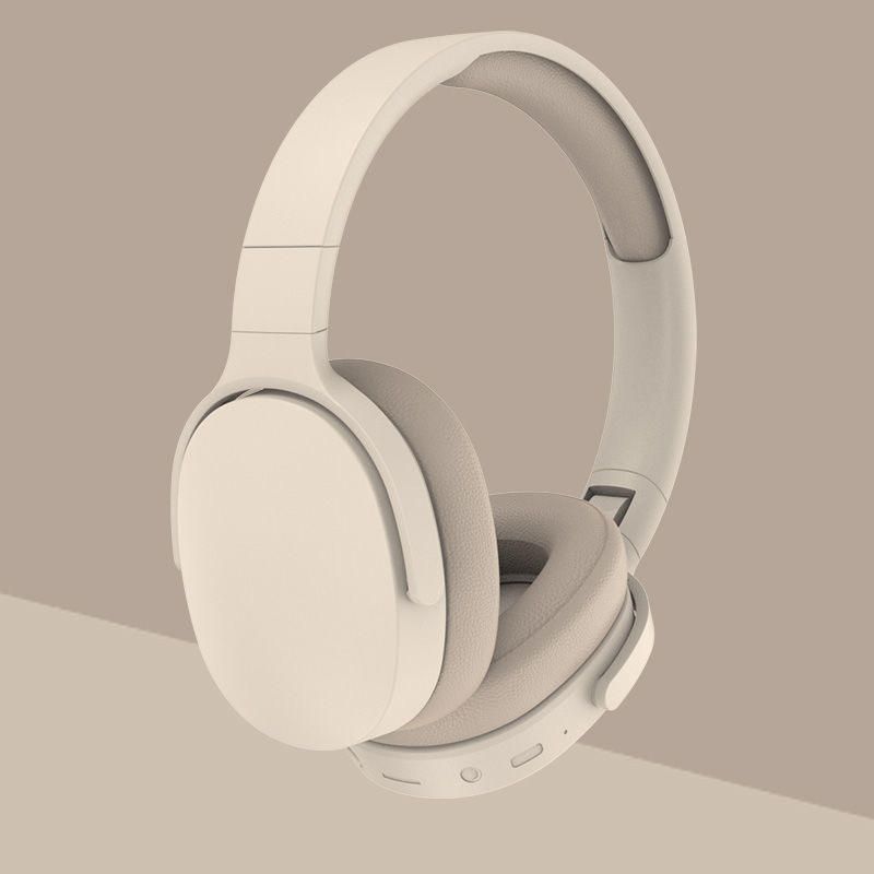 Over-ear Bluetooth headphones with long wireless battery life, compatible with various smartphones