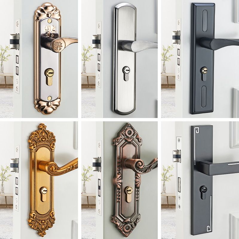 Wholesale various styles of door locks, universal indoor wooden door locks for home use, hole-free adjustable door handles and lever handles, ideal for bedroom lock replacement