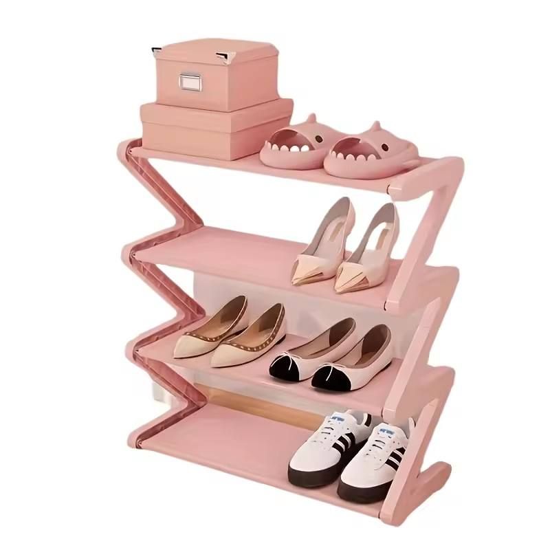 Creative Z-shaped shoe rack, best-selling cross-border product, simple home shoe storage, multi-layer assembled dormitory shoe rack