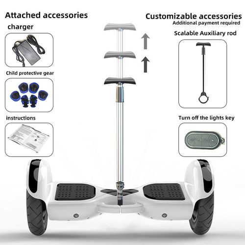 Portable adult two-wheeled electric twist car, children's intelligent parallel car with handle electric balance car