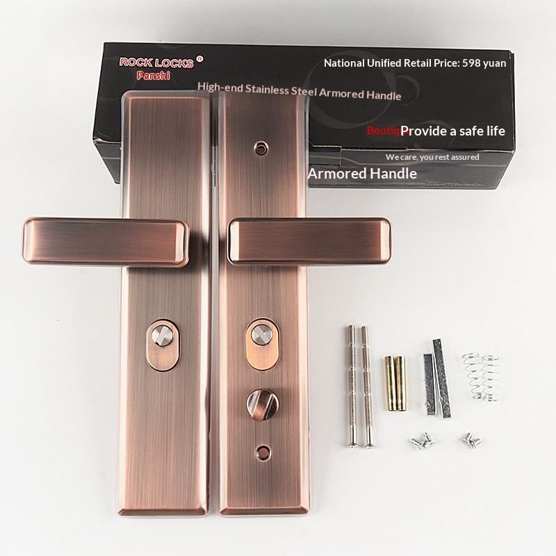 Available in various styles and colors, square tongue multi-functional stainless steel lock body, cylindrical anti-jam gear, double active double quick smart anti-theft door lock body
