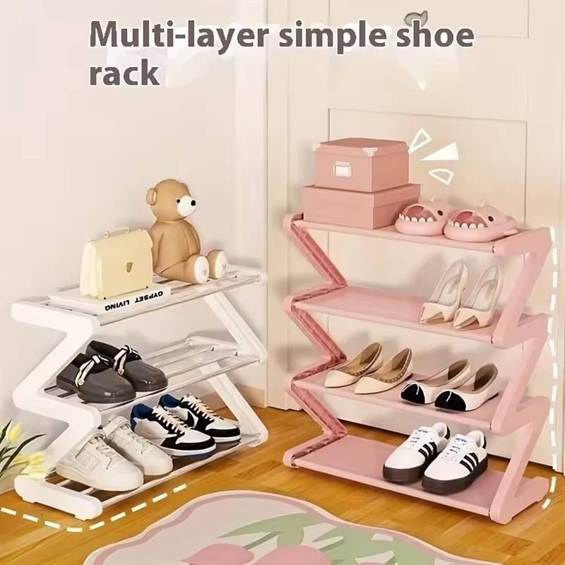 Creative Z-shaped shoe rack, best-selling cross-border product, simple home shoe storage, multi-layer assembled dormitory shoe rack