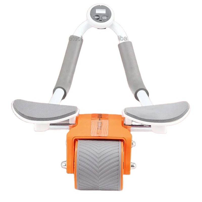 Multifunctional Elbow Support Ab Roller with Automatic Rebound, Home Fitness Equipment for Abdominal Muscle Training