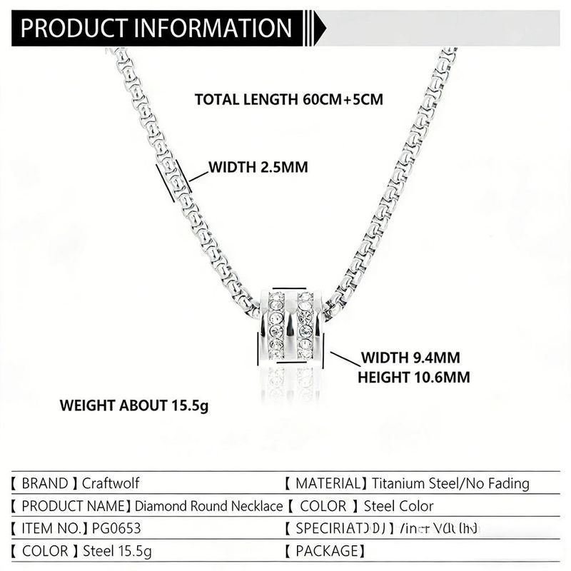 Xiaoman Yao (Slender Waist) Lucky Charm Bead Necklace, Unisex, Niche, Simple, Elegant, High-end, Light Luxury, Trendy Brand, Versatile, Collarbone, Unique, Hip-hop