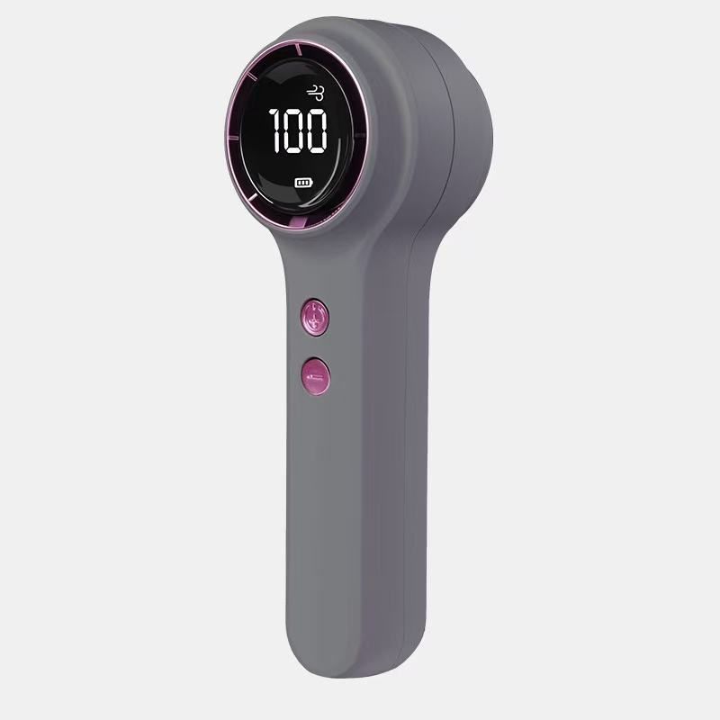 High-Speed Portable Desktop Fan, Long Battery Life, Quiet Operation, Digital Display Model — Outdoor Use, ABS Plastic Material