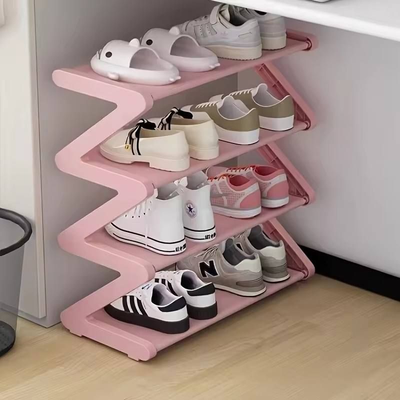 Creative Z-shaped shoe rack, best-selling cross-border product, simple home shoe storage, multi-layer assembled dormitory shoe rack