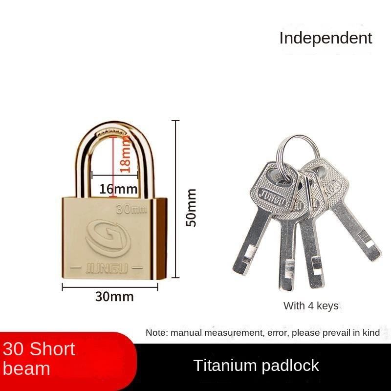All-purpose open padlock, waterproof and rust-proof, imitation stainless steel padlock for household and dormitory use, universal lock with one key opening multiple locks