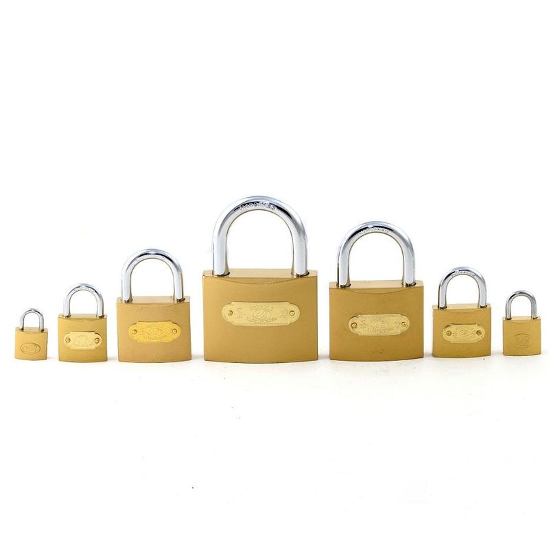 Imitation copper lock, cabinet lock, dormitory student door lock, passkey lock, single key lock, household imitation copper small padlock, thin type imitation copper padlock