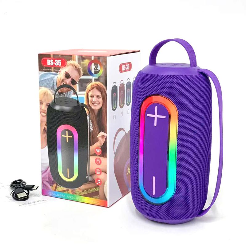 2026 New Outdoor Portable Handheld Bluetooth Speaker, RGB Mini Soundbar with Ambient Light
