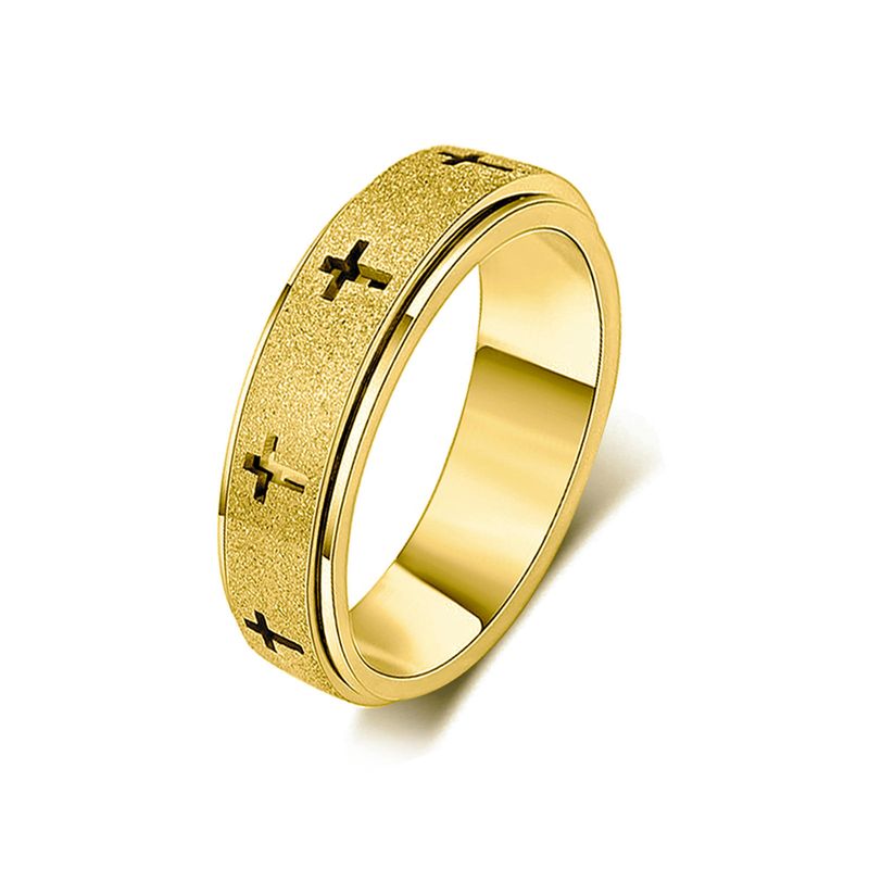 Cross ring, spinner ring, fortune-turning ring, stress-relieving and anxiety-reducing ring