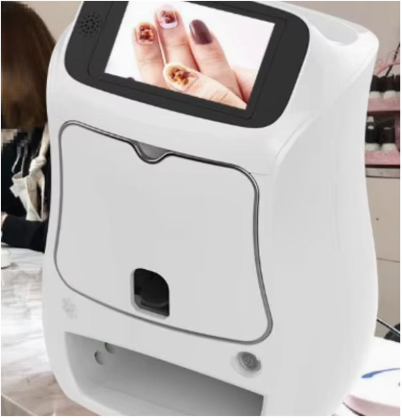Wireless Nail Printer with WiFi and Bluetooth for Coloring and Spray Painting, Commercial Use with Automatic Drying Function
