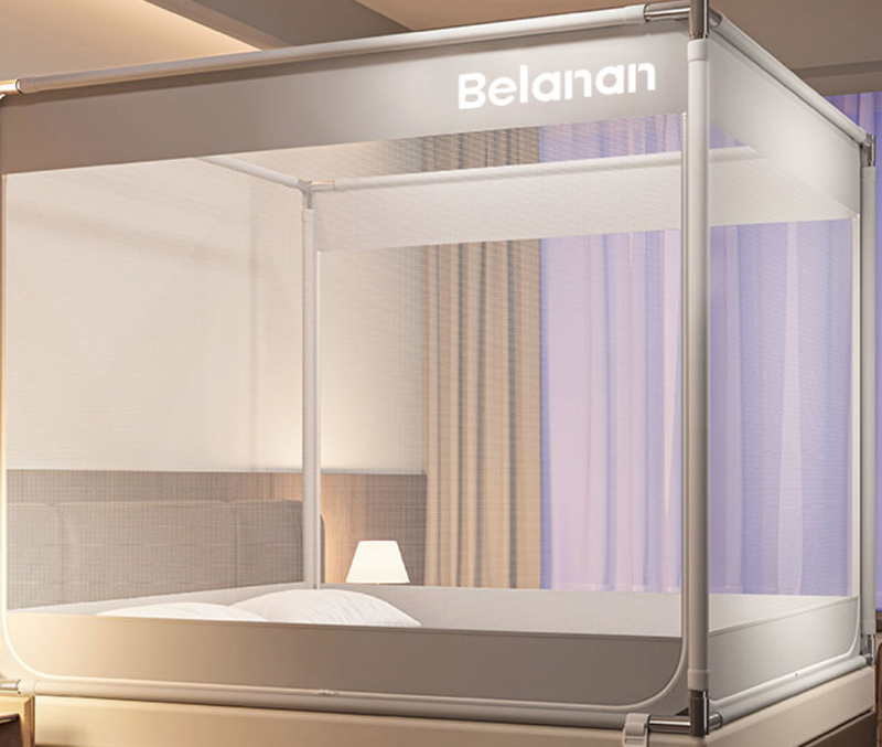 Shockproof mosquito net for double bed, 1.8 meters wide and 2 meters long for home bedroom, a must-have for mosquito prevention. Bid farewell to mosquito bites from now on.