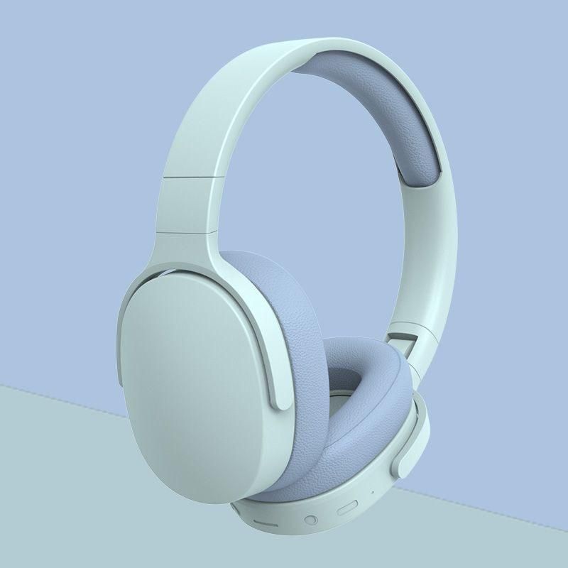 Over-ear Bluetooth headphones with long wireless battery life, compatible with various smartphones