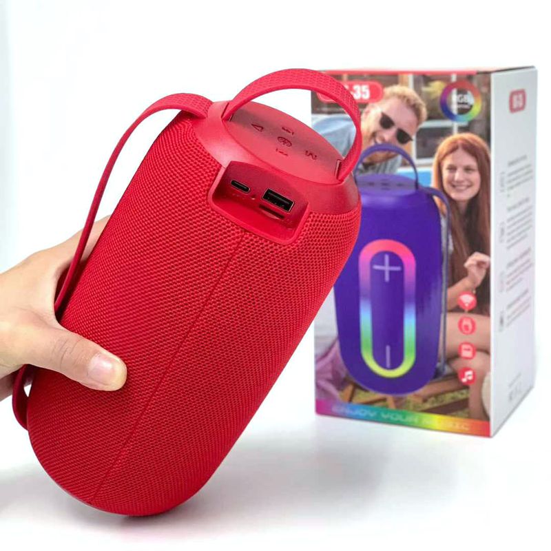 2026 New Outdoor Portable Handheld Bluetooth Speaker, RGB Mini Soundbar with Ambient Light