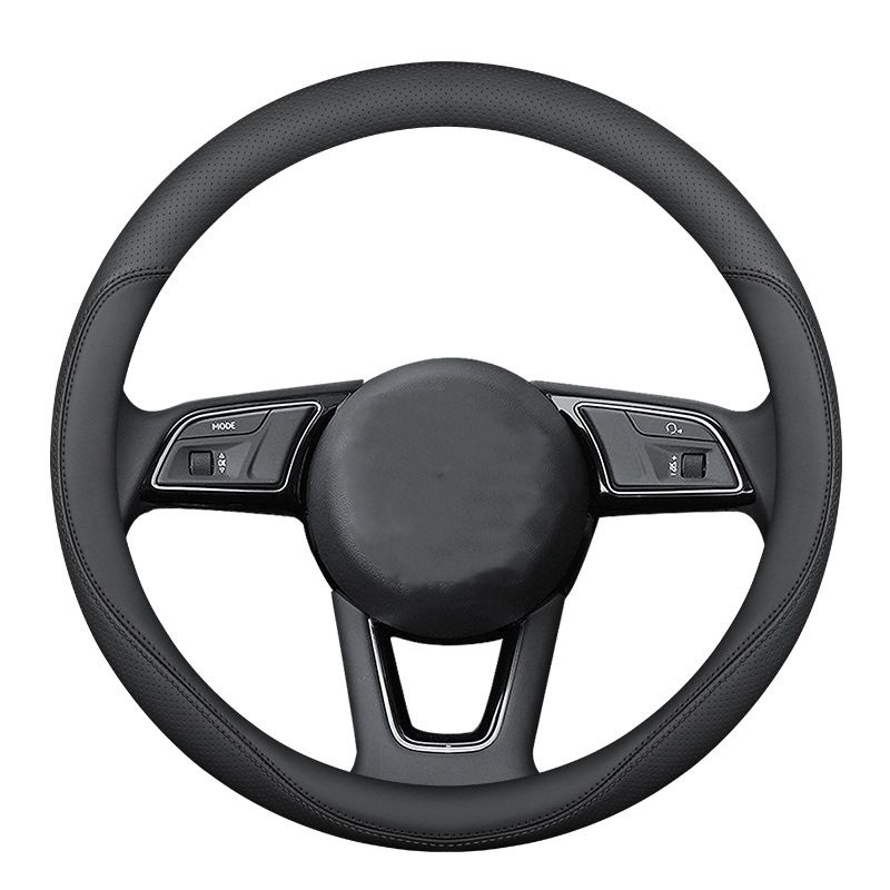 Genuine Leather Steering Wheel Cover for Nissan, Compatible with 14th Gen Sylphy, Teana, Tiida, Sunny, Qashqai, X-Trail and Kicks