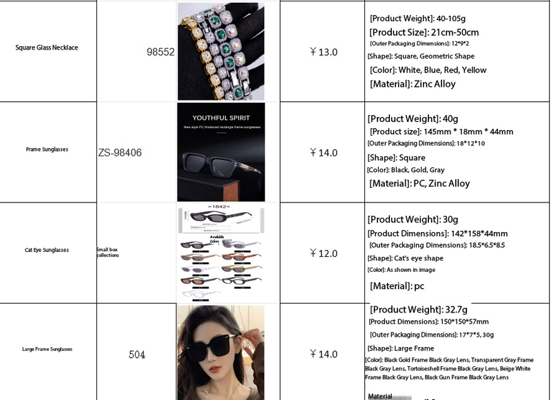 We produce various types of rings, necklaces, bracelets and earrings. Orders are welcome, with a minimum order quantity of 200 pieces.