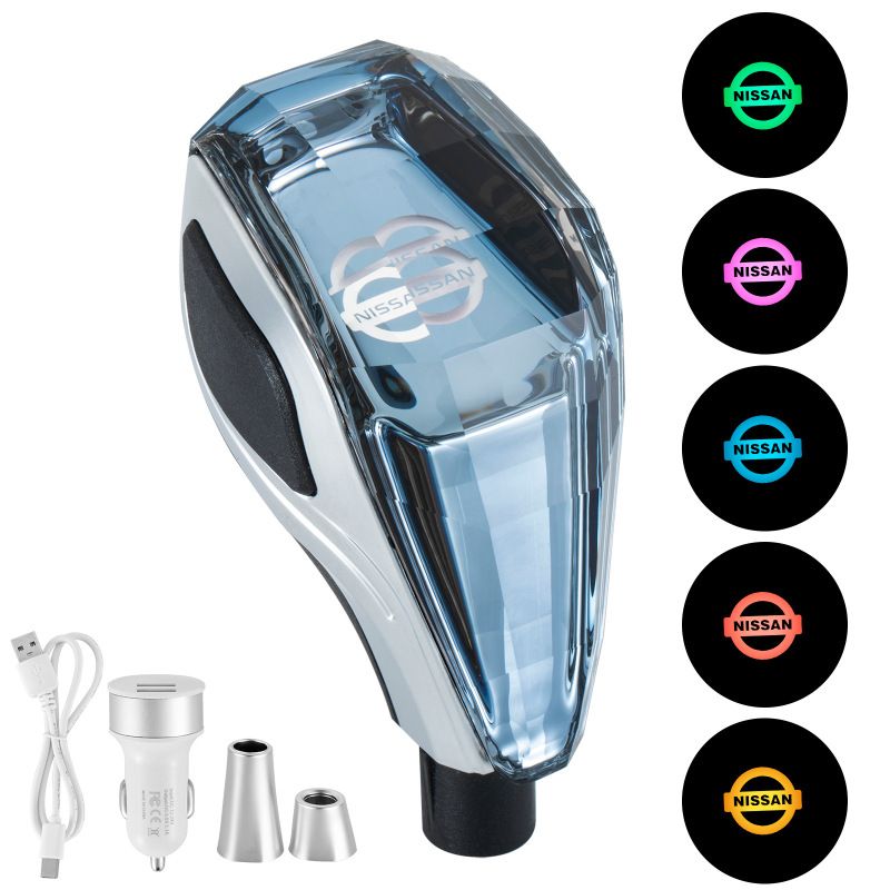 Suitable for Toyota, Mazda, Mitsubishi, Japanese and Korean cars, crystal gear shift knob, illuminated gear shift knob, auto parts