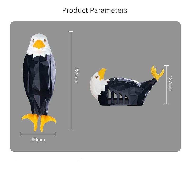 LED projection eagle wall lamp with remote control, Psyduck electric toy decoration elf sound-activated ambient light, creative design