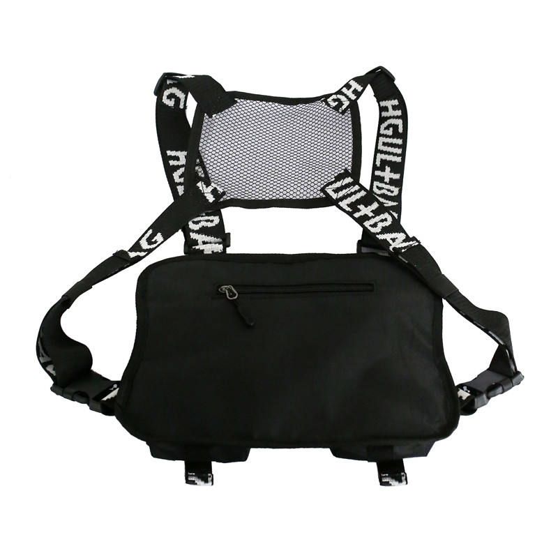 New trendy brand unisex shoulder vest chest bag, INS trendy workwear backpack, multi-functional tactical chest bag