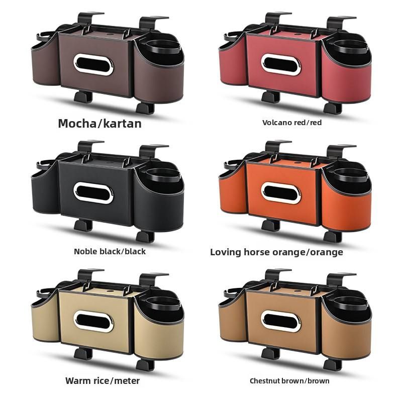 Car seat back storage box, multi-functional tissue box, car cup holder, seat back storage box, car interior decoration