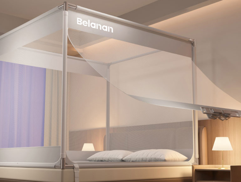 Shockproof mosquito net for double bed, 1.8 meters wide and 2 meters long for home bedroom, a must-have for mosquito prevention. Bid farewell to mosquito bites from now on.