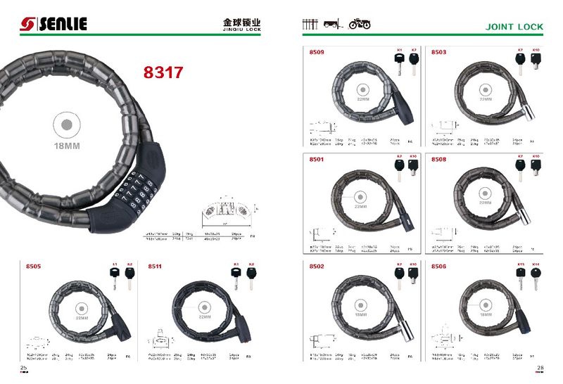 Various U-shaped glass door locks, double-open anti-theft locks for stores and shops, large plug-in password locks, motorcycle locks, and long locks for household sliding doors