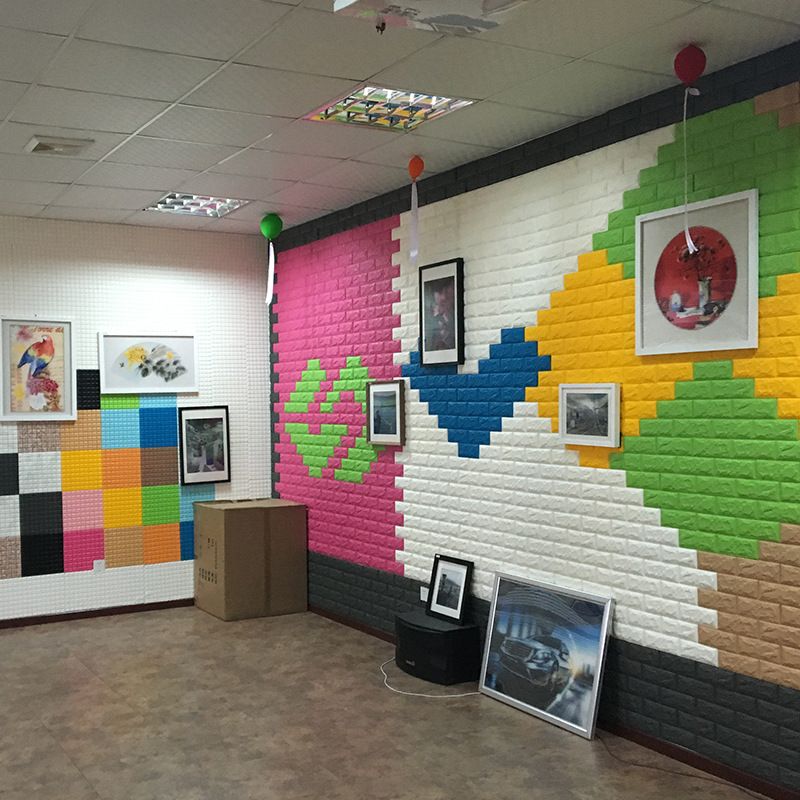 3D three-dimensional wall stickers, foam brick pattern self-adhesive wallpaper, decorative background wall wallpaper for bedroom, waterproof and moisture-proof sticker, cost-effective and convenient, easy to install