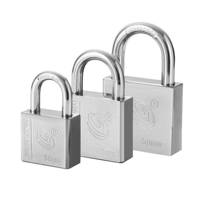 All-purpose open padlock, waterproof and rust-proof, imitation stainless steel padlock for household and dormitory use, universal lock with one key opening multiple locks