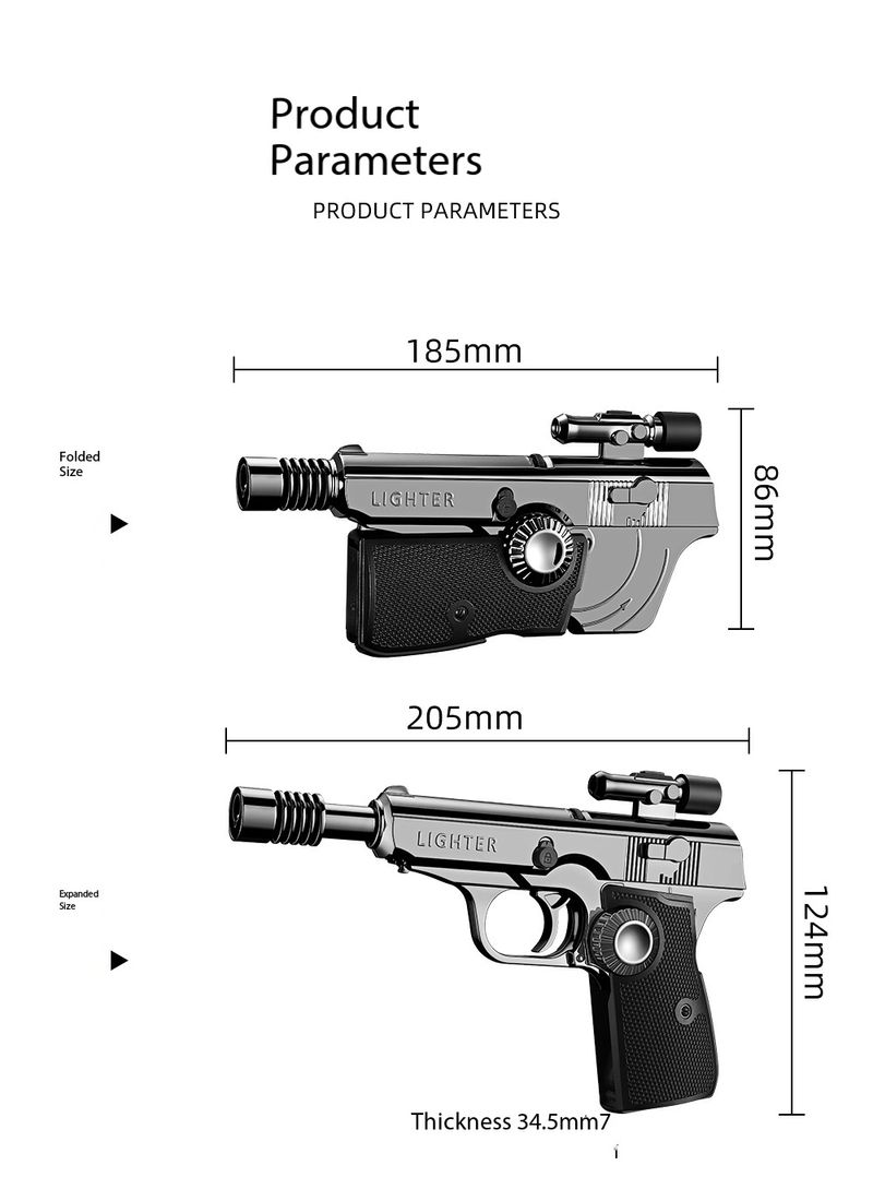 New High-Temperature Large Flame Multi-Purpose Torch, Auto Retractable Nozzle with Safety Lock & Adjustable Flame