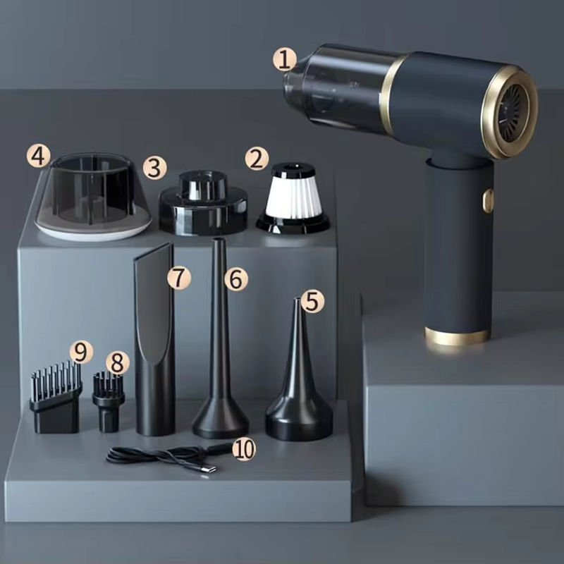 Cordless Car Vacuum Cleaner, Multifunctional Powerful Suction and Blowing Integrated, Small Handheld High-Power Dust Blower for Home Use