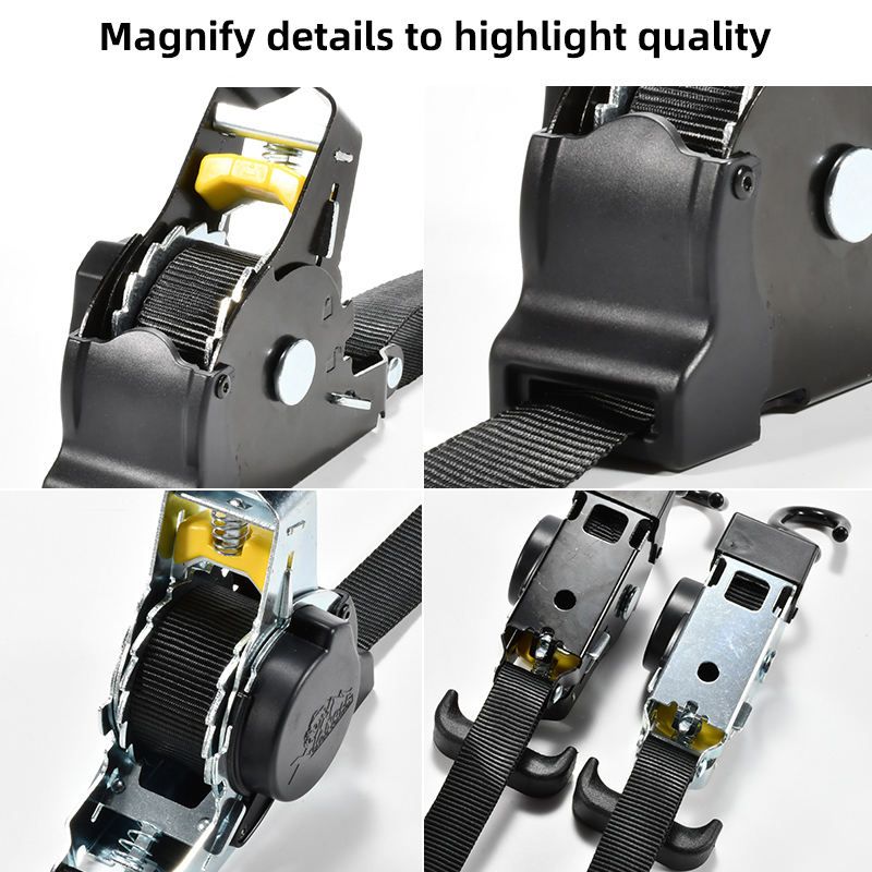 Automatic Retractable Tightener Straps, Luggage Ropes, Motorcycle Straps, Fixing and Tightening Straps