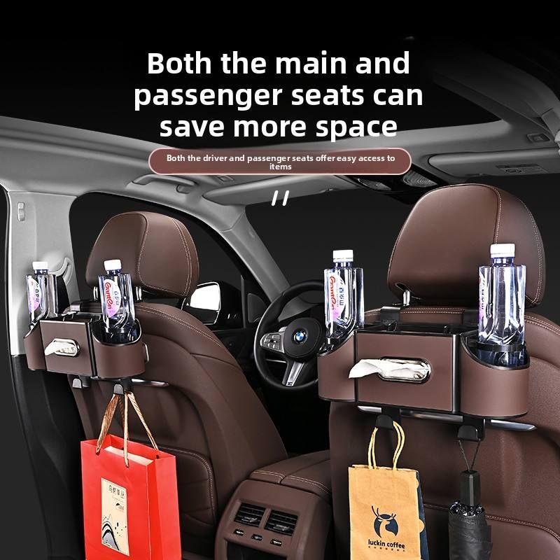 Car seat back storage box, multi-functional tissue box, car cup holder, seat back storage box, car interior decoration