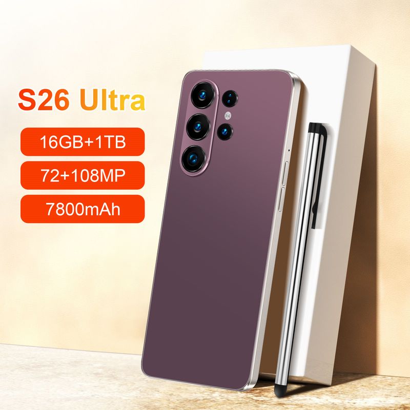 S26 Ultra Cross-border Mobile Phone, 7.3-inch Screen, 3GB+64GB, Full Netcom 4G, Android 10 Smart Phone, New Model for TikTok