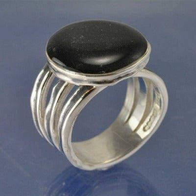 Cremation Ash Rustic Dome Resin Ring