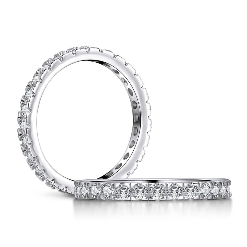 Cost Of Wedding In Singapore  Engagement Rings Christchurch Nz  0.75ct Diamond Set Full Eternity Ring, 925 Sterling Silver