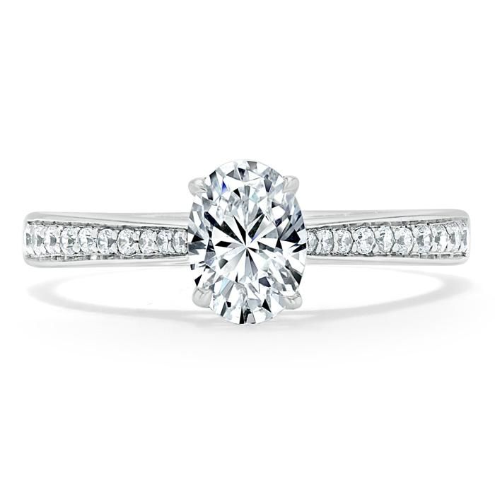 Proposal Ring Price Singapore  Oval Cut Moissanite Engagement Ring, Classic Style