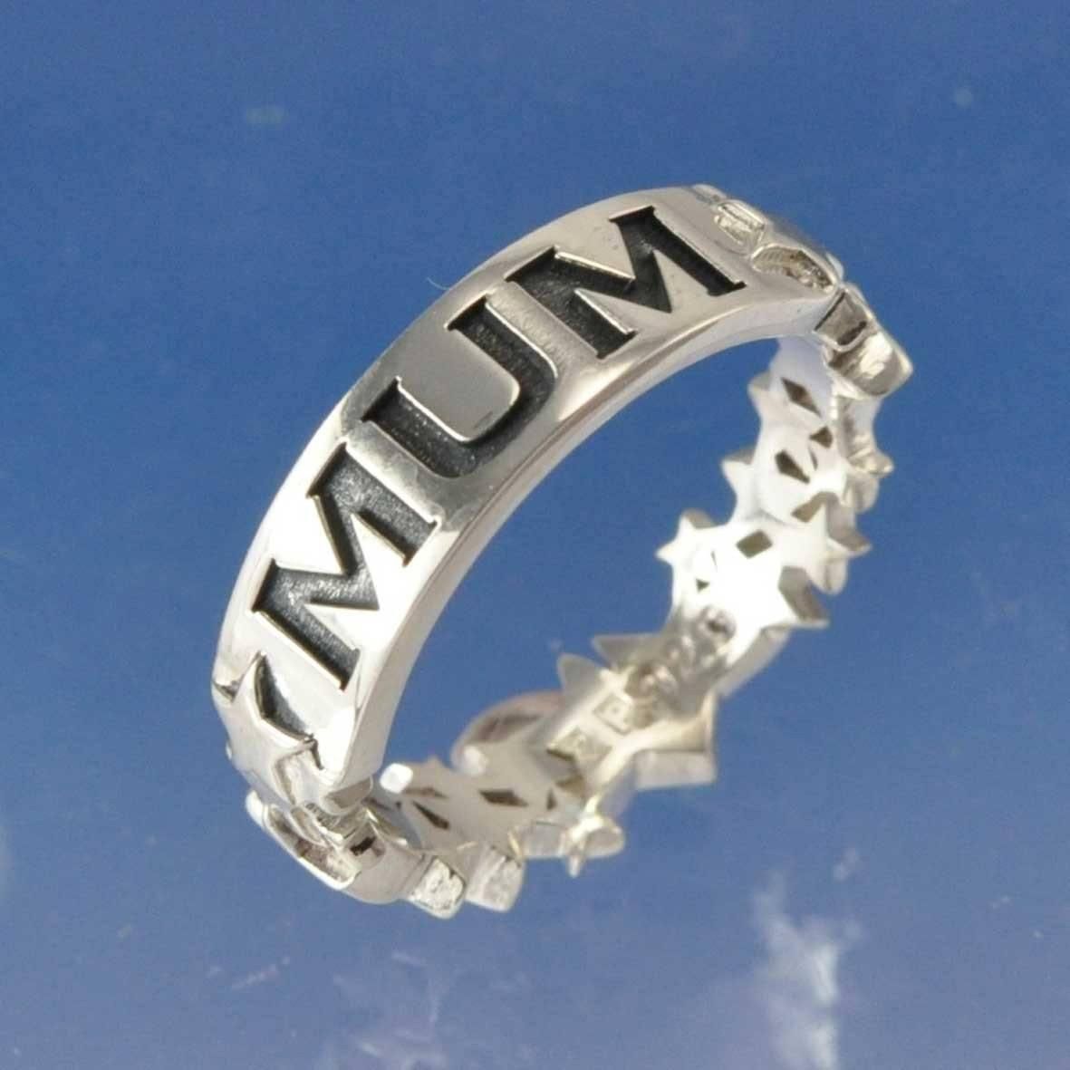 Cremation Ash Ring - Personalised Star Ring