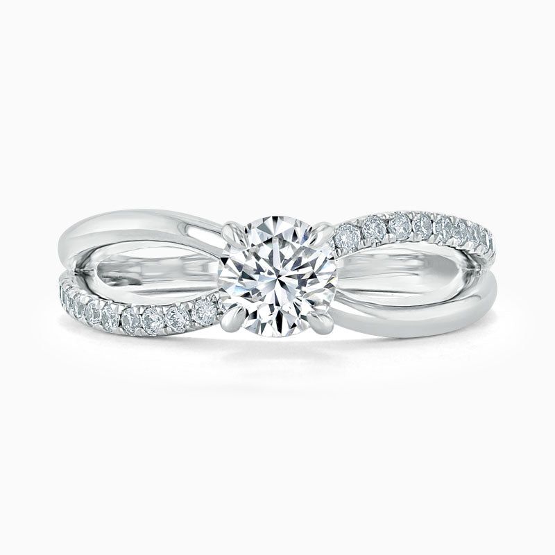 Best Wedding Bands Singapore  Round Cut Moissanite Engagement Ring, Classic Style